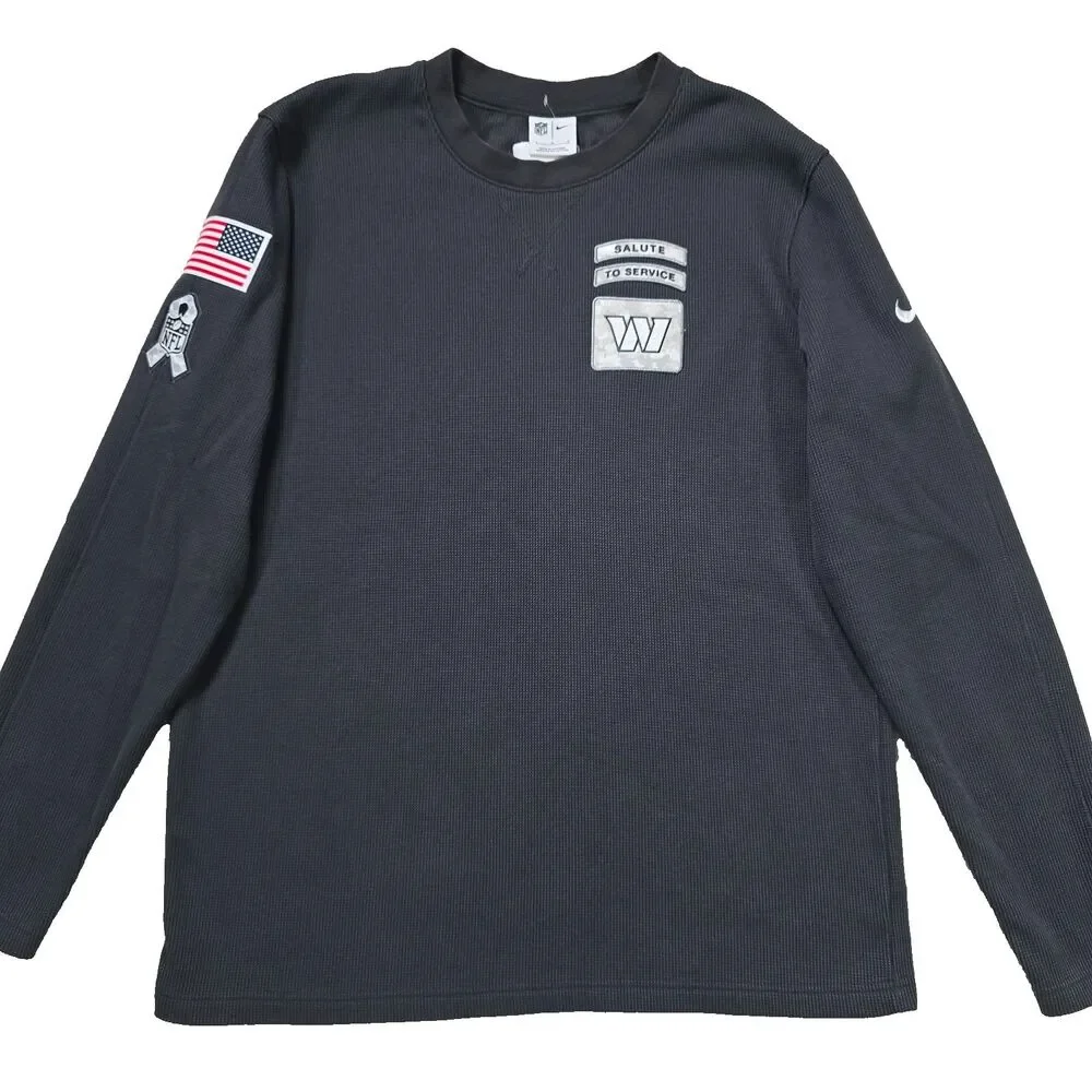Nike Gray Thermal Salute To Service Washington Commanders NFL Mens L Staff Worn